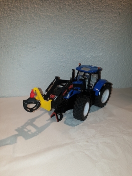 Holzgreifer für Frontlader mit Wechselrahmen lackiert